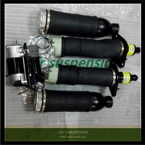FREE SHIPPING For Complete Set Allroad Quattro C5 4Wheel Air Ride Suspension Air Spring Bags & Compressor Kit