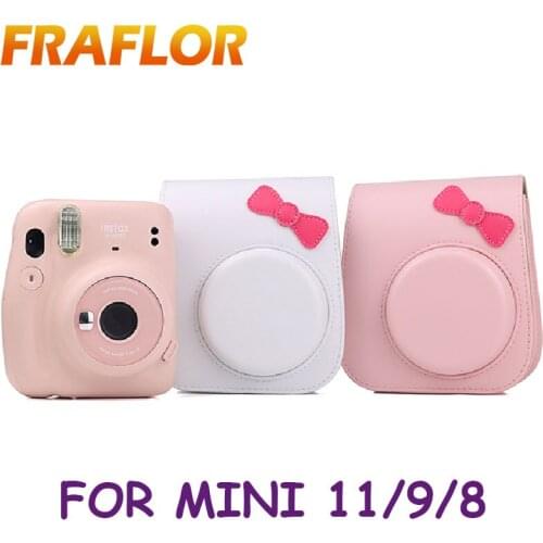 Instant Camera Case For Instax Mini 11 Leather Bag Transparent Protective Shell For Instax Mini11 Shockproof Carrying Case Cover