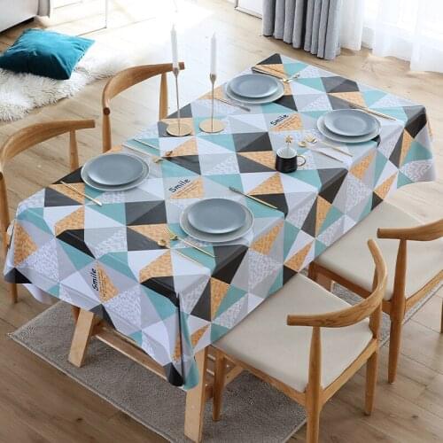 Black Table Cloth Waterproof PVC Material Oilproof Table Cover Home Decoration Pacnic Mat mesa de centro de sala T438