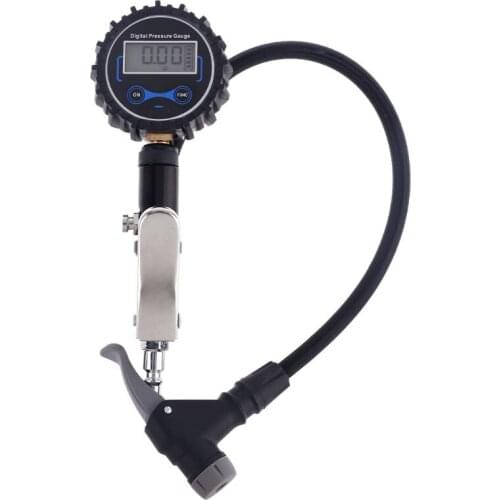 Digital Tire Inflator Pressure Gauge 200 PSI Air Chuck Heavy Duty Air Inflating
