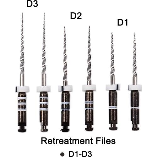 Deatal D1 D2 D3 Endodontic Retreatment Files Niti Super D Rotary Files For Root Canal Cleaning Dentistry Endo Instrument