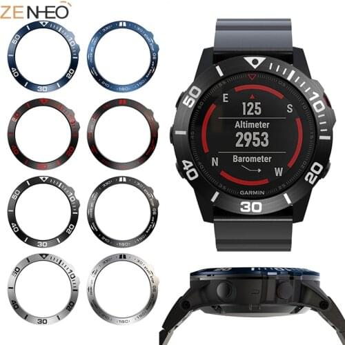 For Garmin Fenix 5X/5X Plus Metal Bezel Ring Cover Ring Styling Frame Adhesive Case Anti Scratch Bezel Protection Ring New