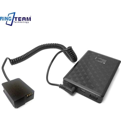 DMW BLC12 DCC8 DC Coupler + 28WH Power Bank for Panasonic Cameras Lumix DMC FZ2500 FZ2000 FZ200 FZ300 G5 G6 G7 GX8 G80 G81 G85