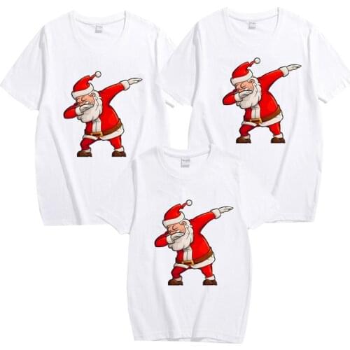 New Family Look Christmas Santa Claus T Shirts Summer Family Matching Gift Clothes T Shirts