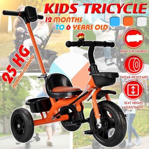 Baby Walker Kids Tricycle Kick Scooter Trolley Kid 3 Wheel Adjustable Height Tricycle Car Baby Walker Balance Bike Toys Gift