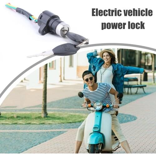 Bike Ignition Switch Key Electric Outdoor Cycle Biking Entertainment for E-Bicycle Scooter Motorcycles Power Lock