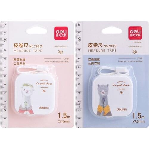 2pcs Mini Alpaca Leather measuring tape set 1.5m 60inch flexible rule Portable tapeline Stationery Office school supplies A6577