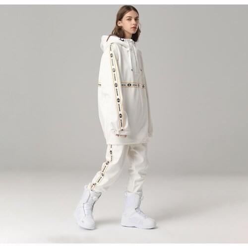 Men Women Ski Suit Windproof Waterproof Winter Jacket And Ski Pants Sets Outdoor Breathable Warm Hooded Snowboard Sports Suit