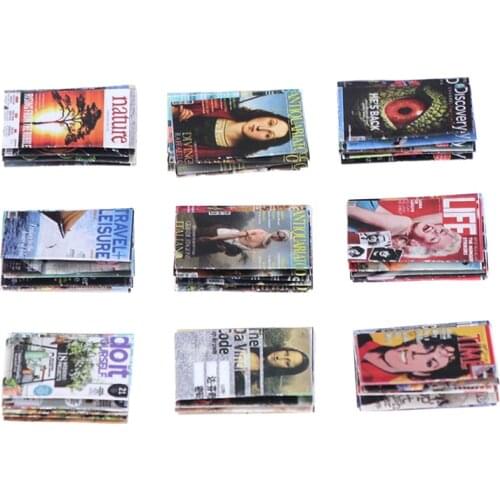 3Pcs/lot 1:12 Scale Dollhouse Miniatures Comic Book Mini Magazine Pretend Play Doll House Furniture Decration Accessories Toys