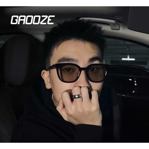 GAOOZE Resin Square Sunglasses for Men/women 2021 Luxury Vintage Sun Glasses Retro Mirror Drivers Oculos De Sol Classic YJ048