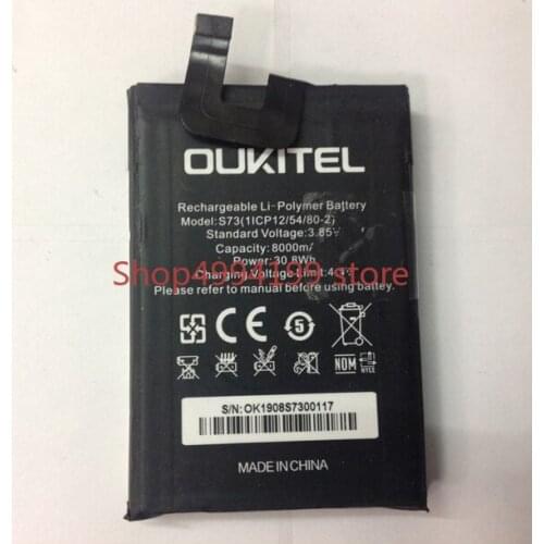Original oukitel WP5 phone battery 8000maah 3.85V for OUKITEL WP5 IP68 Waterproof Smartphone MT6761 5.5 inch Screen phone