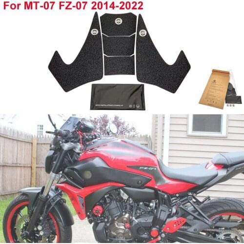 For Yamaha Tracer 700 MT-07 MT07 FZ-07 FZ07 2014-ON Anti slip Fuel Tank Pads Gas Knee Grip Traction Decal Sticker Protector
