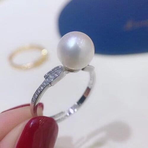 Wedding Hot 925 Sterling Silver Adjustable Ring Settings Findings Mountings Parts for Pearl Corals Jade Crystal, 5pcs/lot