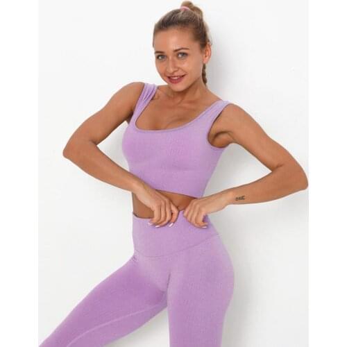 SDFHSFH Women Workout Clothes Yoga Set Quick dry Seamless Gym Clothing Athletic Sports Suit Women Sports Bra and Leggings Set