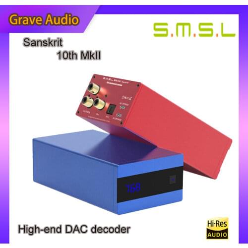 SMSL SK10 MKII Sanskrit 10th MKII Hifi Decoder AK4493/384KHZ DSD256 High-End DAC Amplifier Decoder Support OTG Remote Control