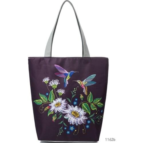 Miyahouse Printing Flower Womens Handbag Eco Reusable Foldable Female Shopping Bag With Large Capacity Ladys Shoulder Bag