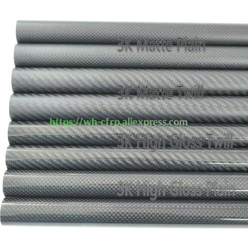 20mm x 18mm x 1000mm Carbon fiber tube, with 100% full carbon, Japan 3k improve material Quadcopter Hexacopter 20*18
