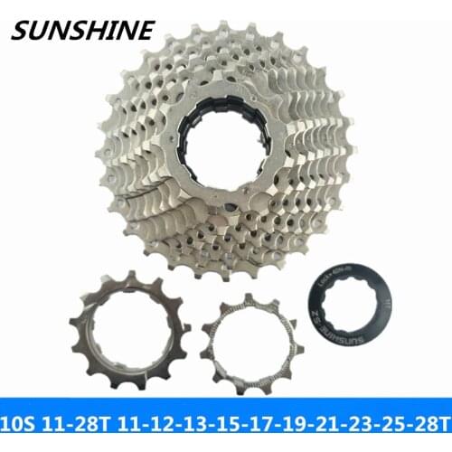 Luz do sol 10 velocidade 11-28 t bicicleta estrada tipo de cartão profissional volante compatível com shimano/sunrace/kmc