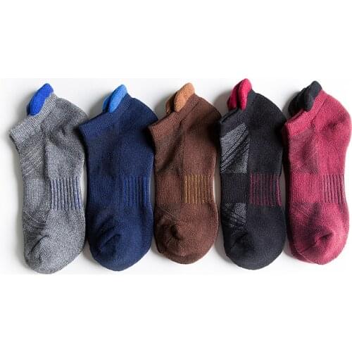 Winter News Thick Terry socks for men Fashionable Outdoor Sport Boat socks Cotton high quality male invisible socks