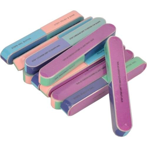 10Pcs/set Nail Art Buffer File 7-Steps Sponge Grinding Polishing Sanding Block Accessoires multifunctional Nail Tool