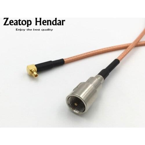 10Pcs RG316 Wire MMCX Male Right Angle Jack to FME Male Plug RF Coaxial Cable Connector 10CM 15CM 20CM 30CM 50CM 1M