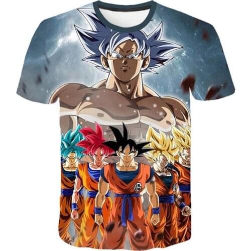 2021 Hot Mens Summer 3D Leisure Animation Digital Printing O-Neck Breathable Short Sleeve T-Shirt Large Small