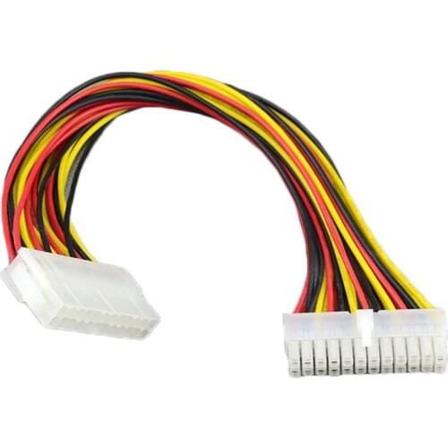 24Pin Male to 24Pin Female PC Power Adapter ATX Extension Cable Connector