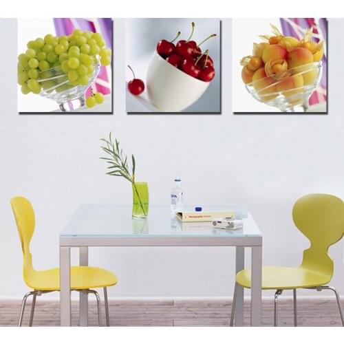 3 Pcs/Set Artist Canvas Still Life painting Beautiful fruit Canvas Prints Wall Pictures for Living Room Picture jsyj-26