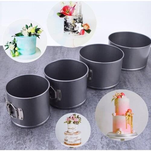 4/5/6/7 Inch Round Shape Non-stick Springform Cake Mold Stainless Steel Cake Pan Pastry Bread Baking Pan Mould DIY Cooking Tools