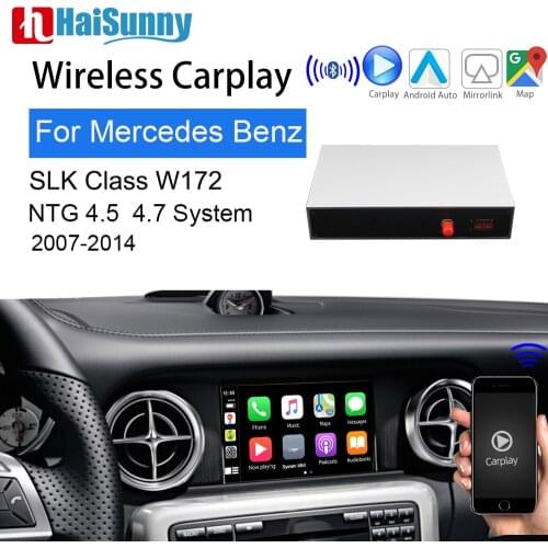 Wireless Carplay for Mercedes R171 R170 R172 R200 W172 SLK Class NTG4.5 4.7 Support Smart Multimedia Screen Android Auto Maps