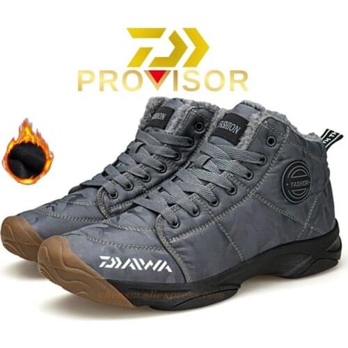 DAIWA Fishing Non-slip Snow Boots Soft Keep Warm Men Shoes Brand Comfortable Outdoor Shoes High Quality Outdoor Winter Boots