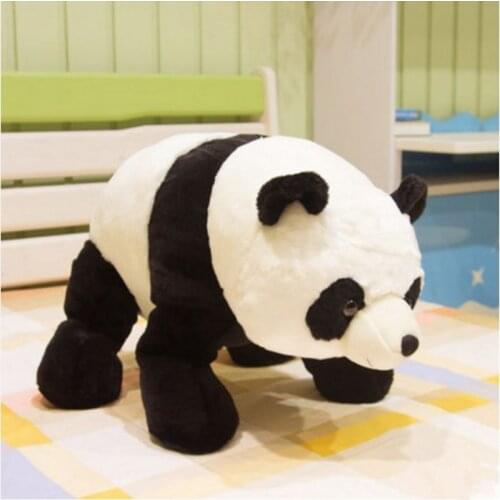 Dorimytrader Big Realistic Animal Panda Plush Toy Stuffed Soft Cartoon Panda Doll Gift for Baby Lover Present 24inch 60cm