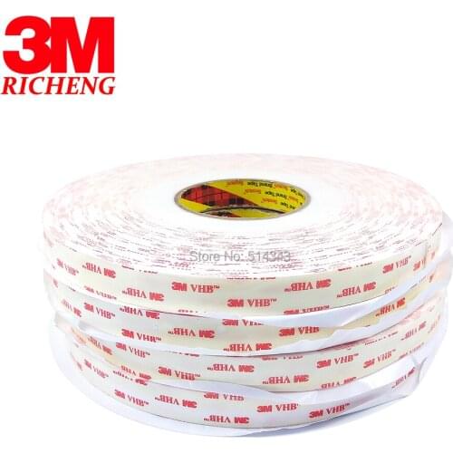 3M 4950 Double Sided VHB Acrylic Foam Tape self adhesive transparent holographic film 10MM*33M 1Roll/Lot