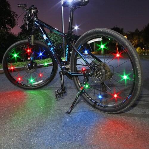 Bicycle Light Colorful Mini Led Bike Light with Battery Bike Wheel Spoke Light Running Lights Bike Bicycle Accessories