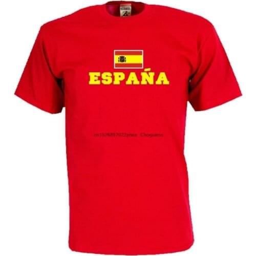 T-Shirt SPANIEN (Espana) Flag Shirt Herren Fanshirt mit Flagge (WMS02-60a)