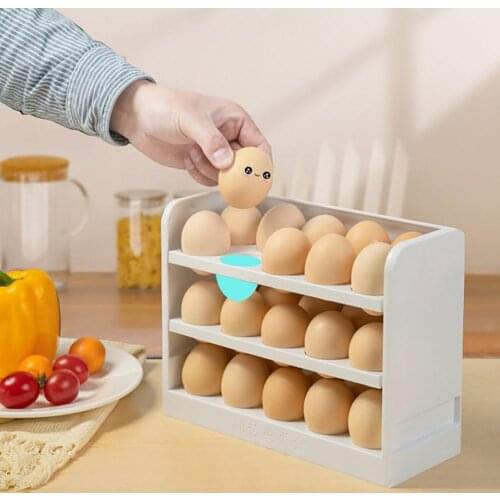 1pcs Egg Storage Box Creative Convenient Egg Holder Food Container Portable Rack Organizer Case Kitchen Gadget Arefrigerator