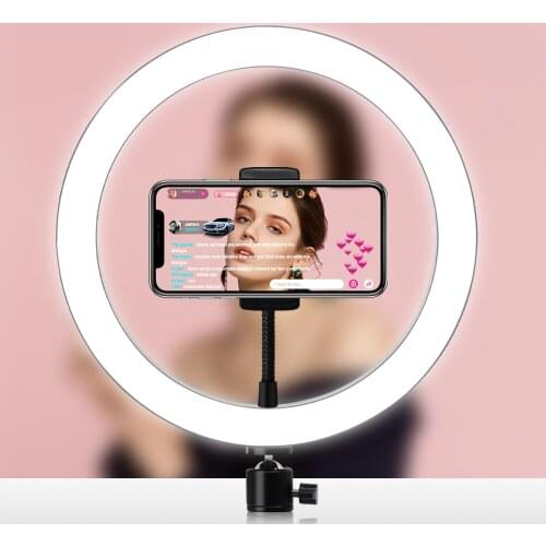 DOLED Round Ring Lamp 6/8/10" LED Light 10 Dimming Range 3200k-5600k for Selfie Makeup Photographic Lighting Stream Photo Studio