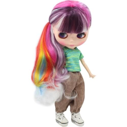ICY DBS Blyth Doll No.BL135/1048/1248/6208/3038/136 Multi purple mixed hair white skin Joint body Neo 1/6 BJD