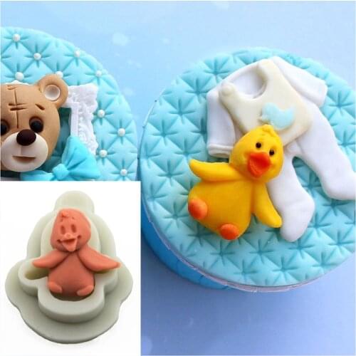 Luyou 1pc penguin lace Cake mold Silicone mold fondant mold birthday cake decorating tools chocolate Sugarcraft mold FM1863