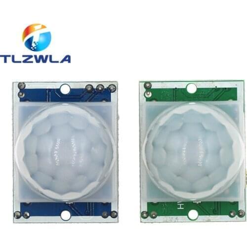 10pcs blue Green HC-SR501 Adjust IR Pyroelectric Infrared PIR module Motion Sensor Detector Module for arduino Induction switch