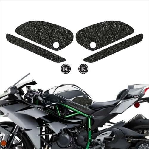 Motorcycle tank grip fuel tank traction pad side knee grip protector KSHARPSKIN for KAWASAKI 17-18 NINJA H2 CARBON