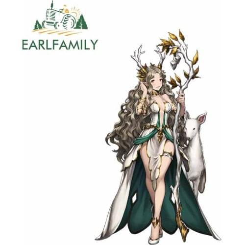 EARLFAMILY 13cm x 7.7cm For Cartoon Character Fine Car Stickers Interesting Pattern Decal Car Door Protector For JDM SUV RV