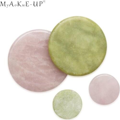 Classic Round Jade Stone False Eyelash Extension Glue Adhesive Pallet Pad Holder for Eyelashes Extensions Glue Makeup Tool