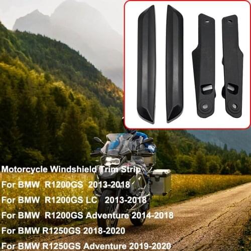 R1250GS 2018-2021 Motorcycle Windshield WindScreen Trim Strip For BMW R1200GS LC ADV Adventure 2013-2019 R1250GS ADV 2019-2021