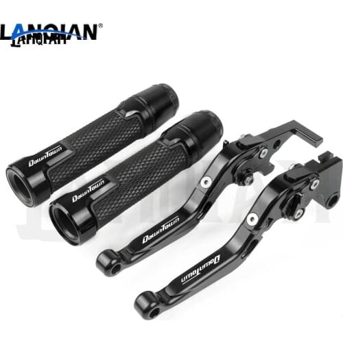 For KYMCO DOWNTOWN 125/200/300/350 Motorcycle CNC Brake Clutch Lever & 7/8 22MM Handlebar Grips DOWNTOWN 125 200 300 Accessories