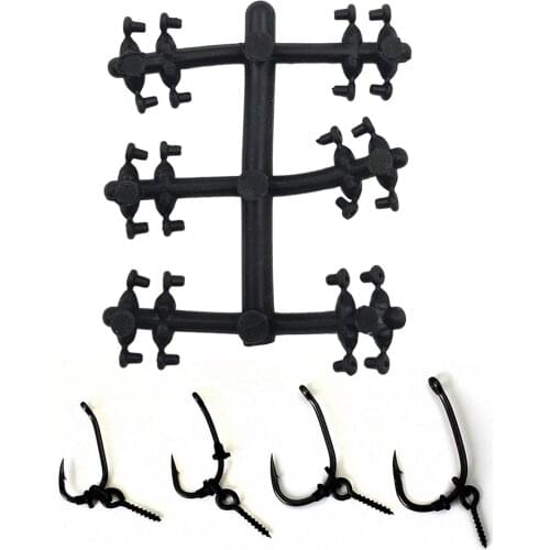 Silicone Fishing Hook Stops Silicone Shank Beads Bracket Fishing Bait Jig Stopper, Hook Stopper Carp Fishing Accessories