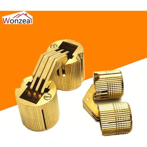 8-24mm Pure Brass Hidden Hinges Copper Barrel Hinges Barrel Hinge Invisible Furniture Hinge Hardware Accessories For Gift Box