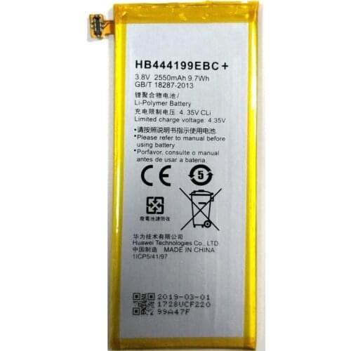 New HB444199EBC+ 2550mAh phone Battery Replacement for Huawei Honor 4C C8818 Phone
