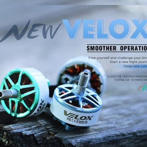 4PCS T-Motor Updated V2.0 VLOX V2306 2306 V2207 2207 2400KV 1950K 2-4S Brushless Motor for For 5inch FPV Racing Quadcopter Drone