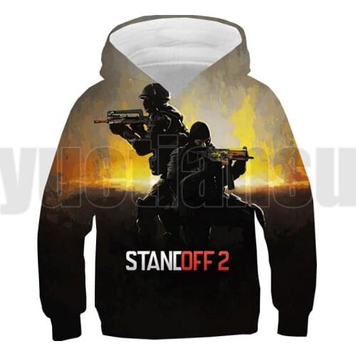3D Standoff 2 Hoodie Men Streetwear Harajuku Children Shooting Game Anime Oversized Pullover Kids Sweatshirt Teenager Clothes